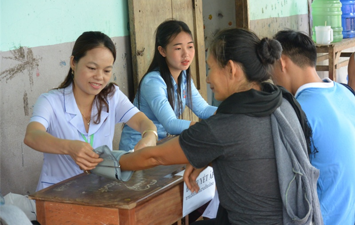 Sôi nổi các hoạt động tình nguyện của Tuổi trẻ Thủ đô tại Viêng Chăn (Lào)