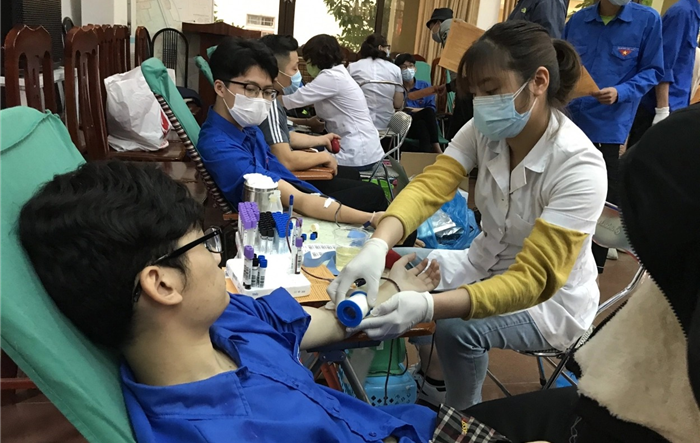 Thanh niên huyện Thường Tín hiến máu tình nguyện