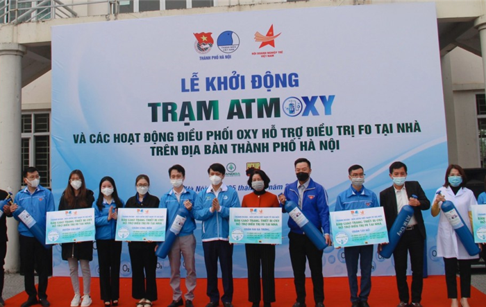 Thành đoàn - Hội LHTN thành phố Hà Nội: Khởi động chương trình “Hà Nội nghĩa tình - ATM Oxy miễn phí”