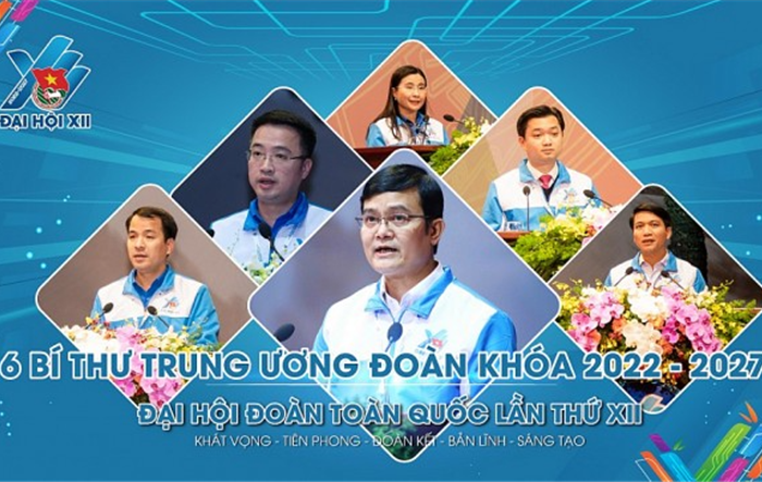 6 đồng chí trúng cử Ban Bí thư Trung ương Đoàn khóa XII, nhiệm kỳ 2022 - 2027