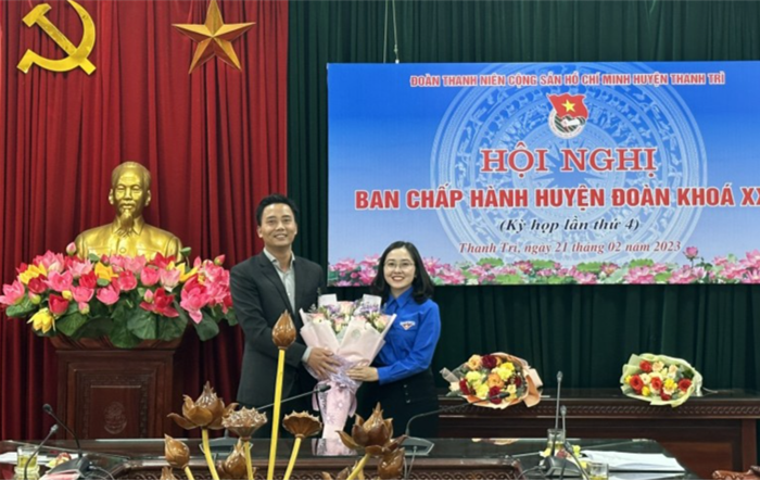 Đồng chí Tạ Thu Sa giữ chức Bí thư huyện đoàn Thanh Trì