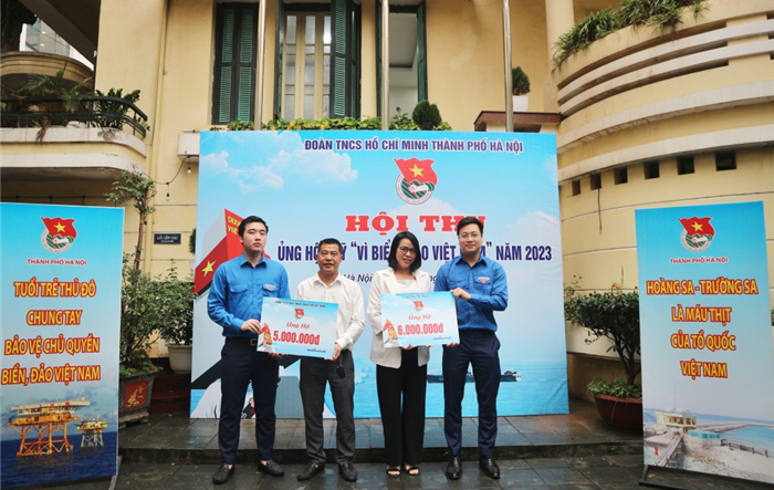 Tuổi trẻ Thủ đô góp gần 270 triệu đồng "Vì biển, đảo Việt Nam"