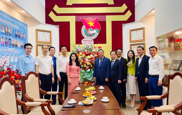 Phó Bí thư Thành uỷ Hà Nội chúc mừng Đoàn Thanh niên Thủ đô